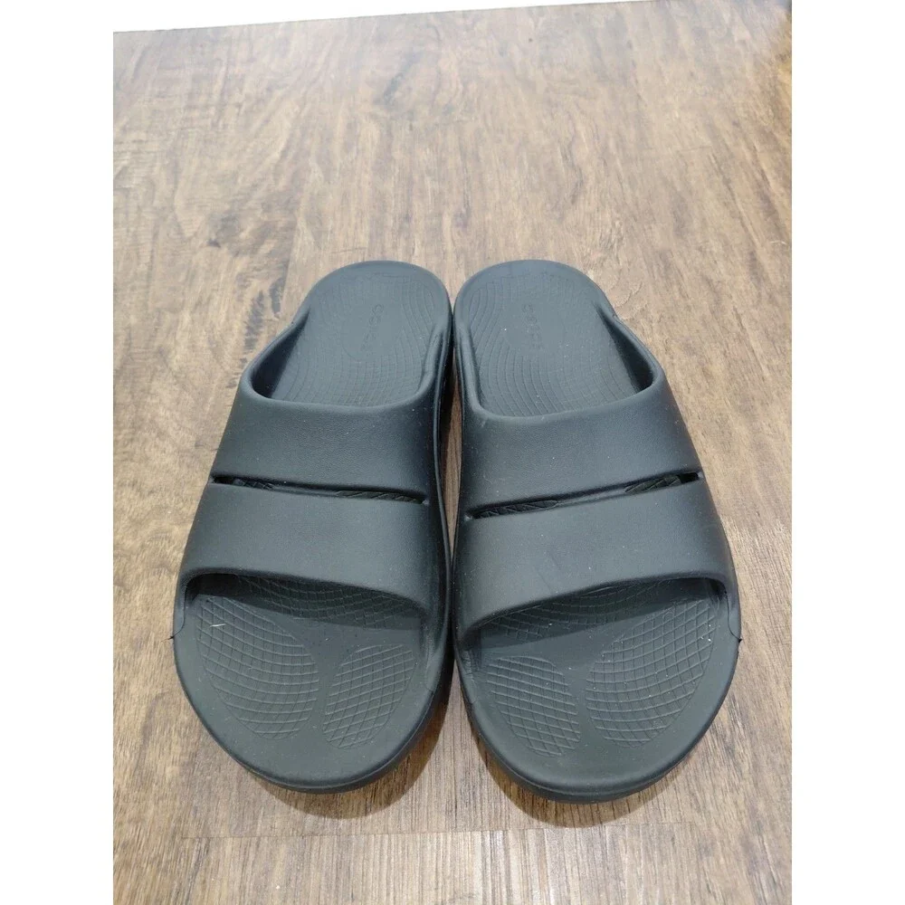 OOFOS OOahh Size Men's 6 / Women's 8  Unisex Slide Sandals - Black